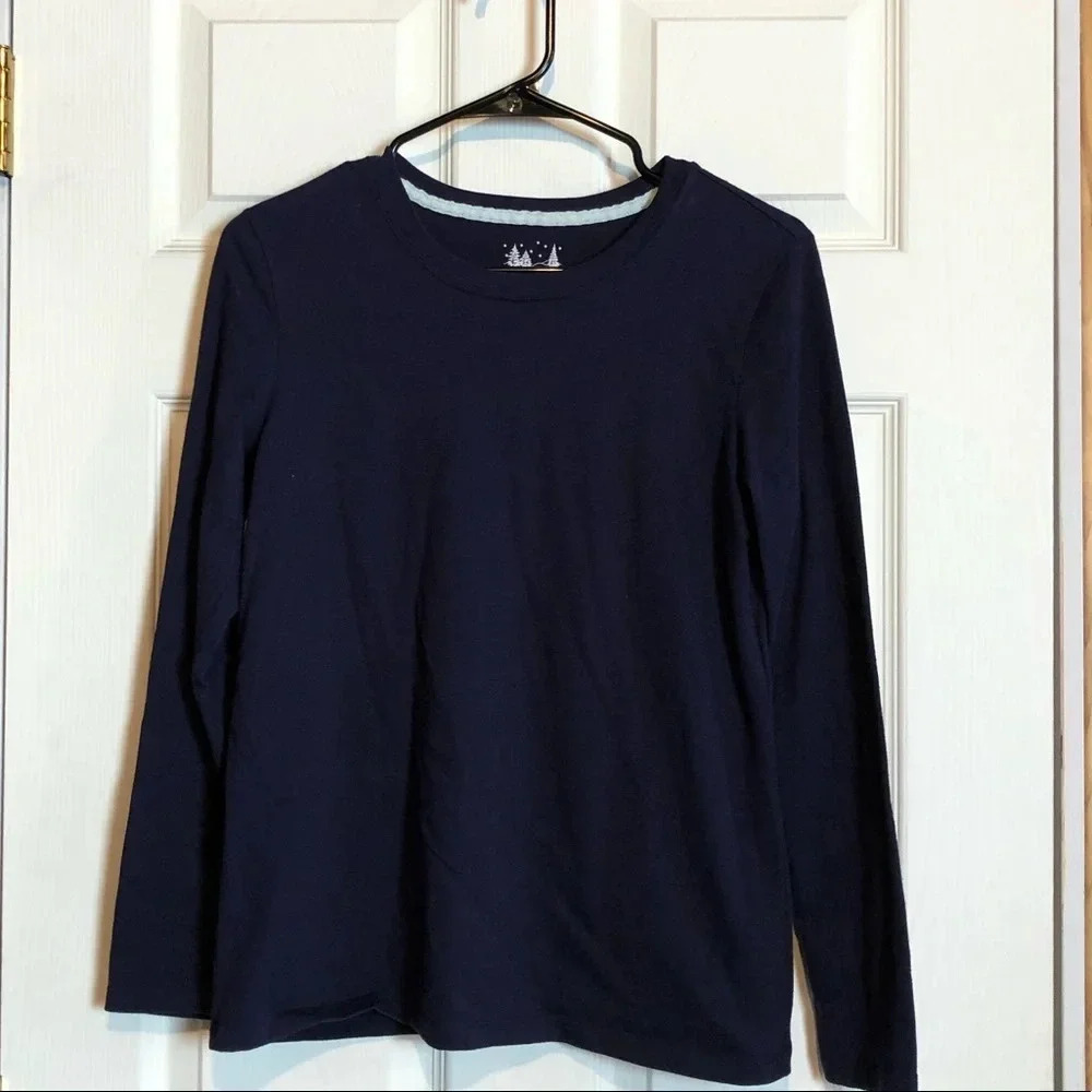 Sonoma Women’s XS PJ Top Black Pajama Sleepwear GUC